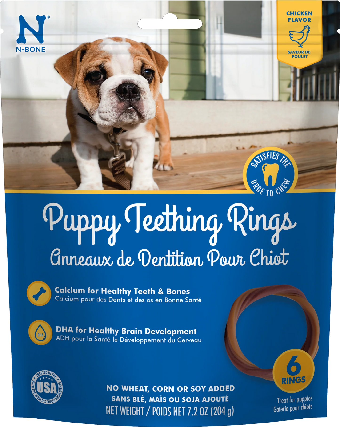 N-Bone Puppy Teething Rings-Chicken Flavor