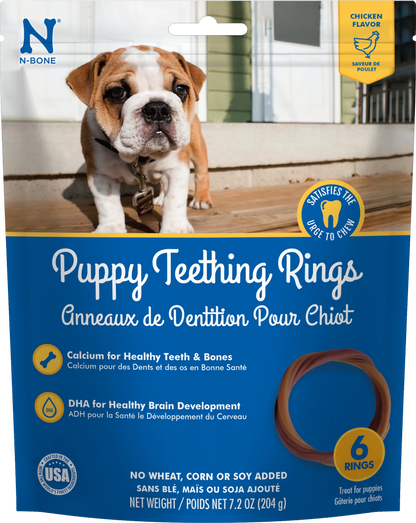 N-Bone Puppy Teething Rings-Chicken Flavor