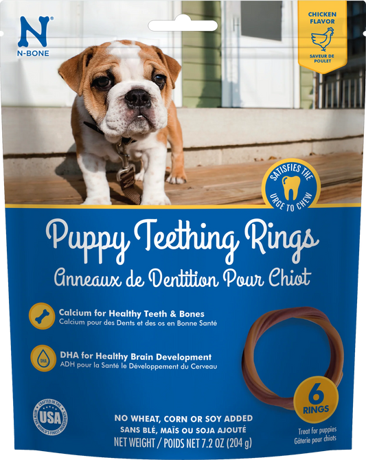 N-Bone Puppy Teething Rings-Chicken Flavor