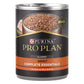 Can of Purina Pro Plan Classic Adult Complete Essentials with chicken and rice entree on a white background