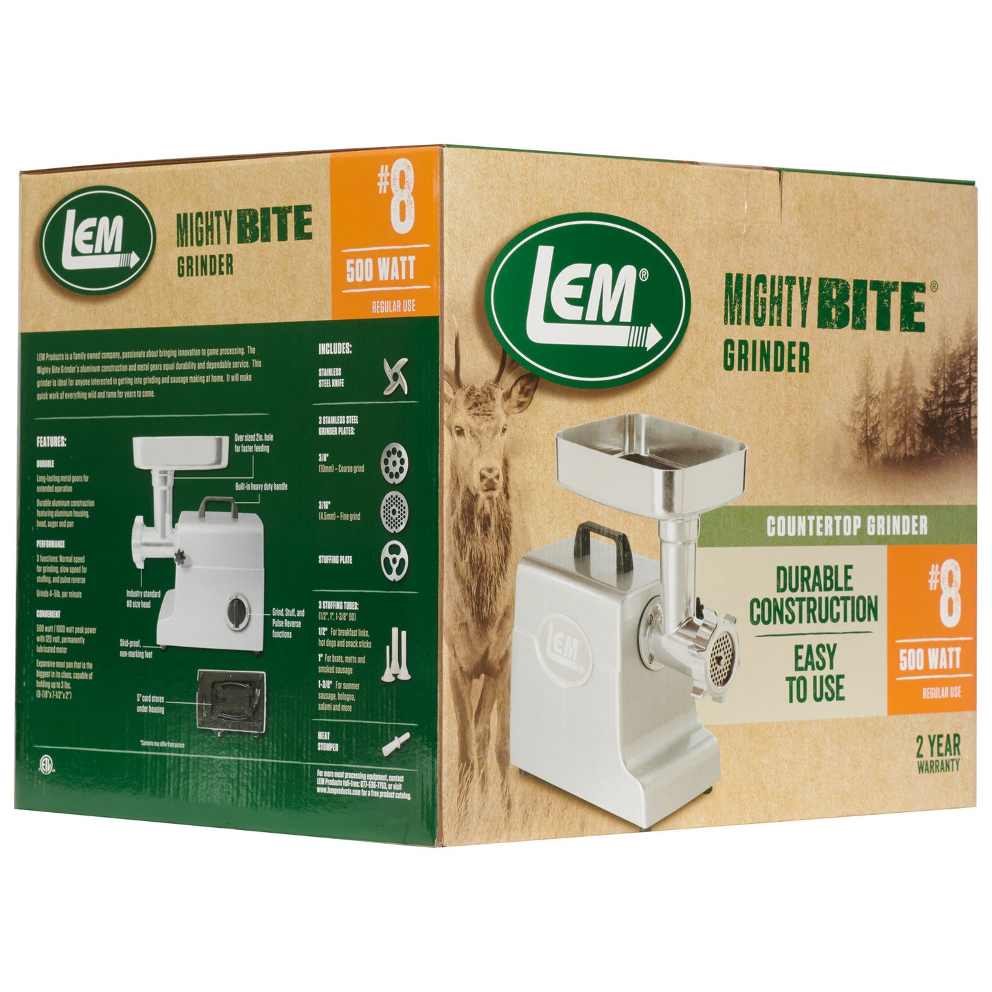 MightyBite® #8 Aluminum Grinder