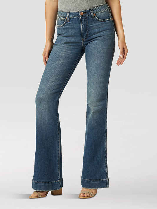 Wrangler Retro Bailey High Rise Trouser Jean in Shelby