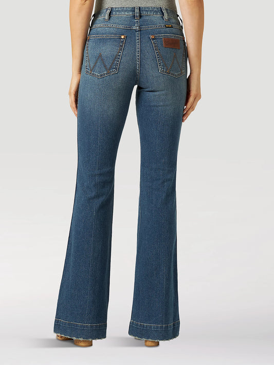 Wrangler Retro Bailey High Rise Trouser Jean in Shelby