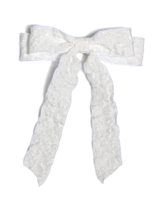 Shiraleah Chicago Ivory Textured Bow Clip