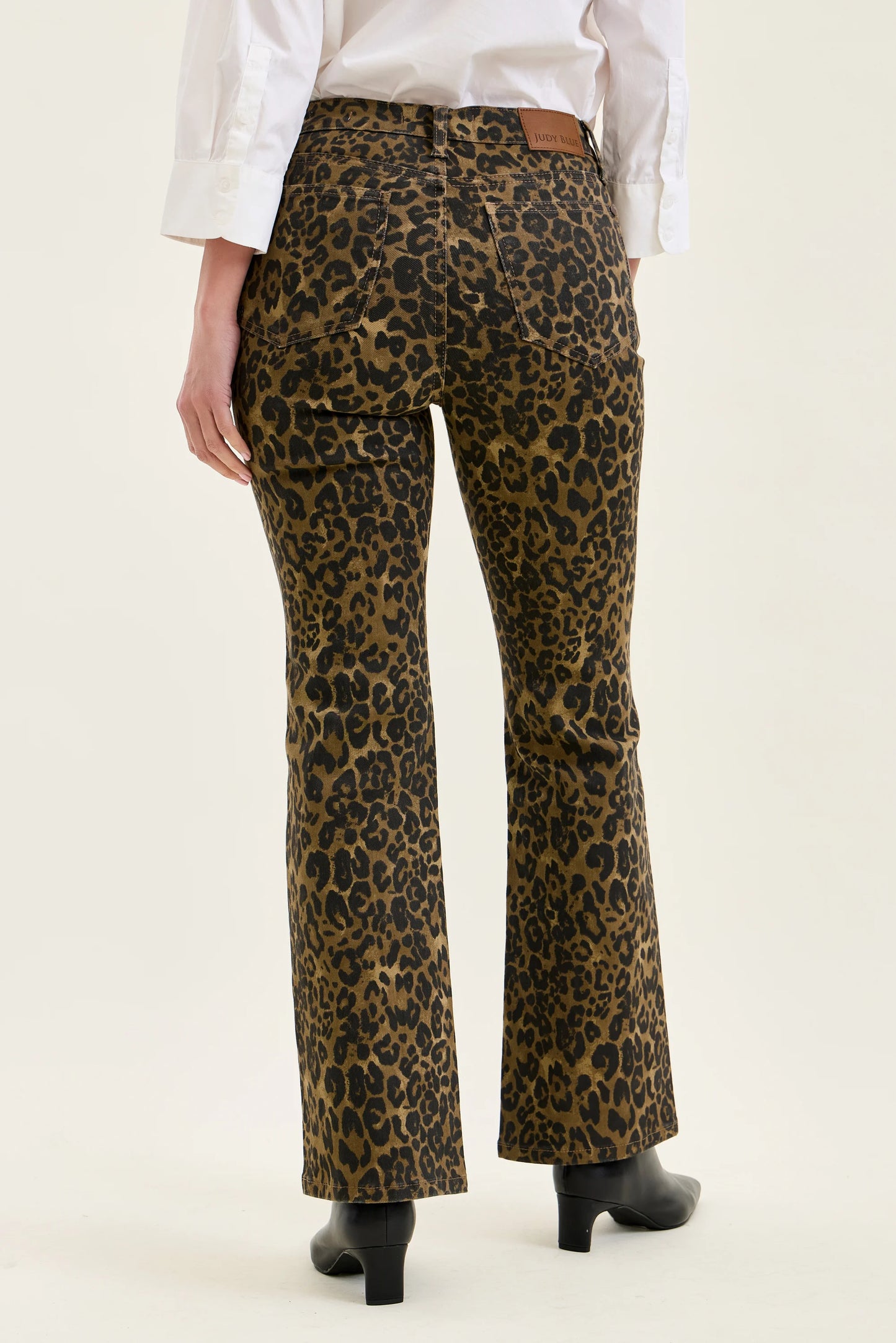 Judy Blue High Waisted Bootcut Leopard Print Jean