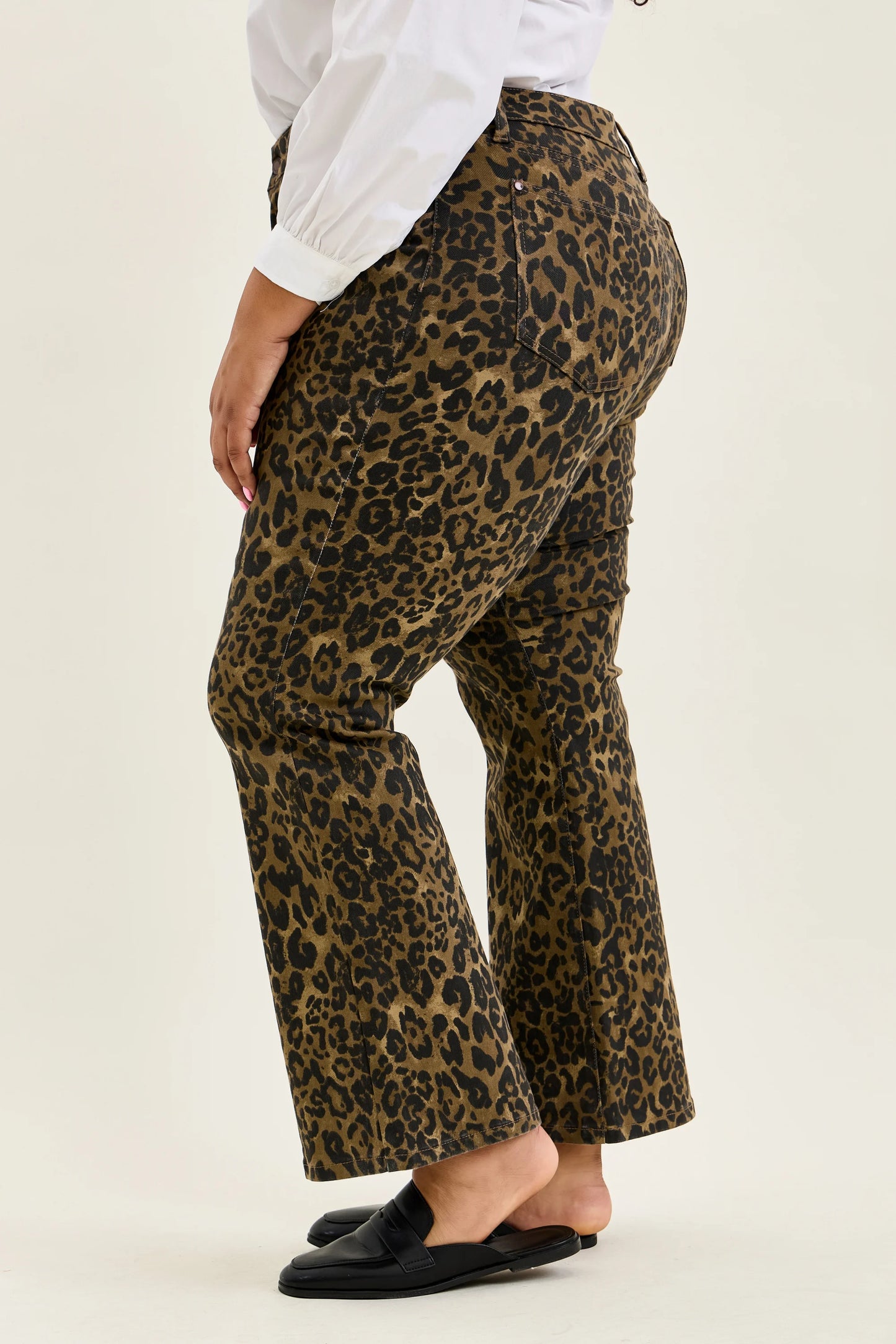 Judy Blue High Waisted Bootcut Leopard Print Jean