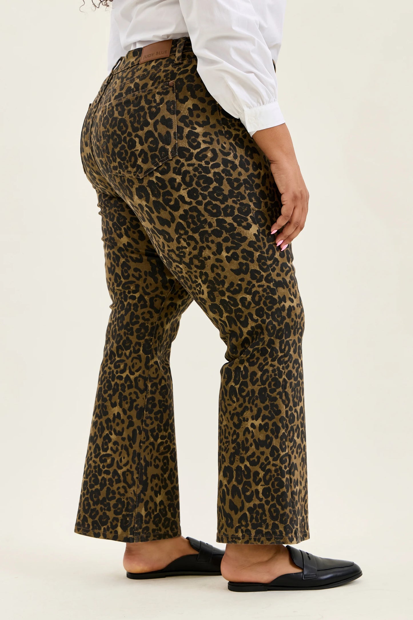Judy Blue High Waisted Bootcut Leopard Print Jean