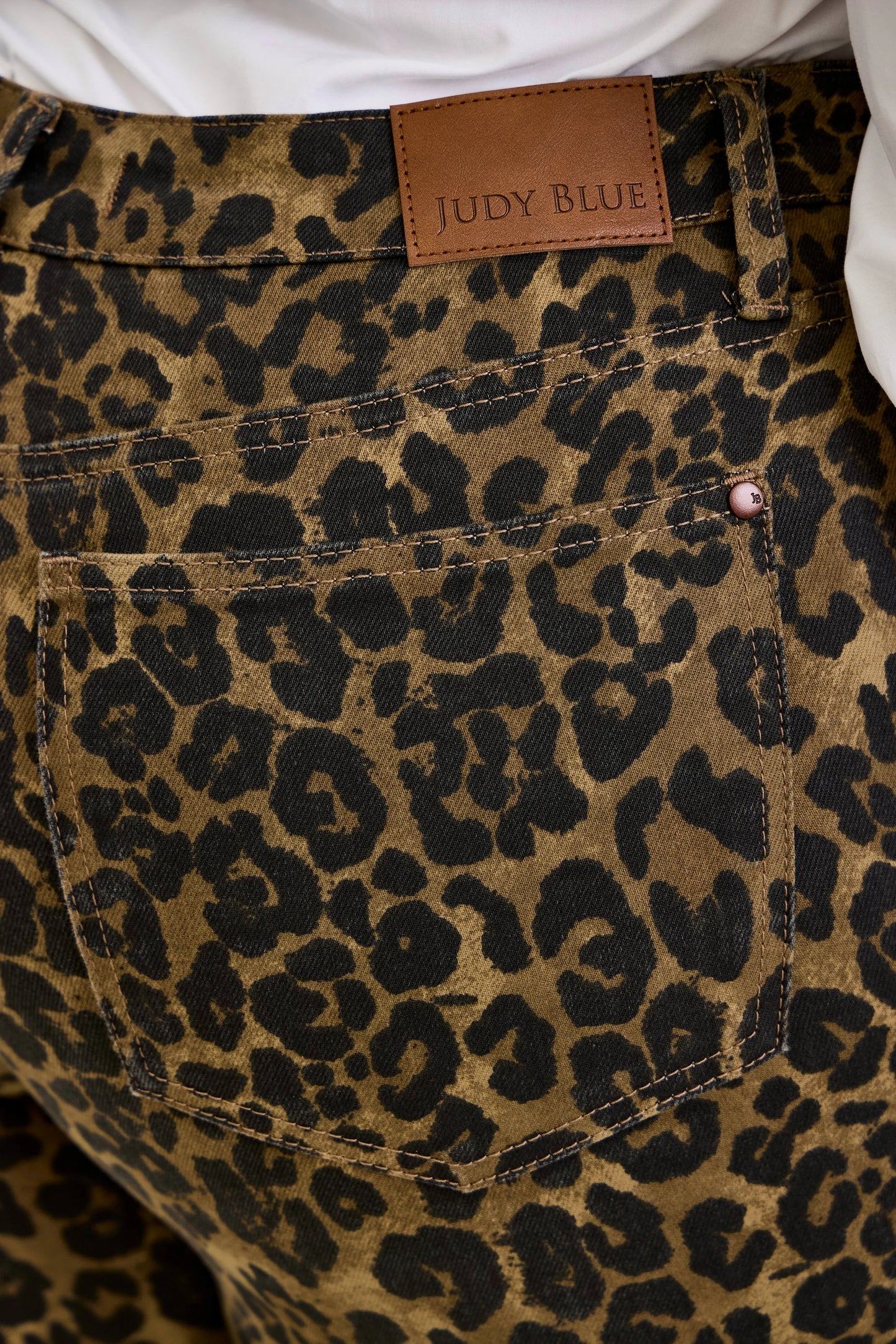 Judy Blue High Waisted Bootcut Leopard Print Jean