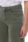 Bayeas Mid Rise Relaxed Cropped Straight Leg Pants in Green