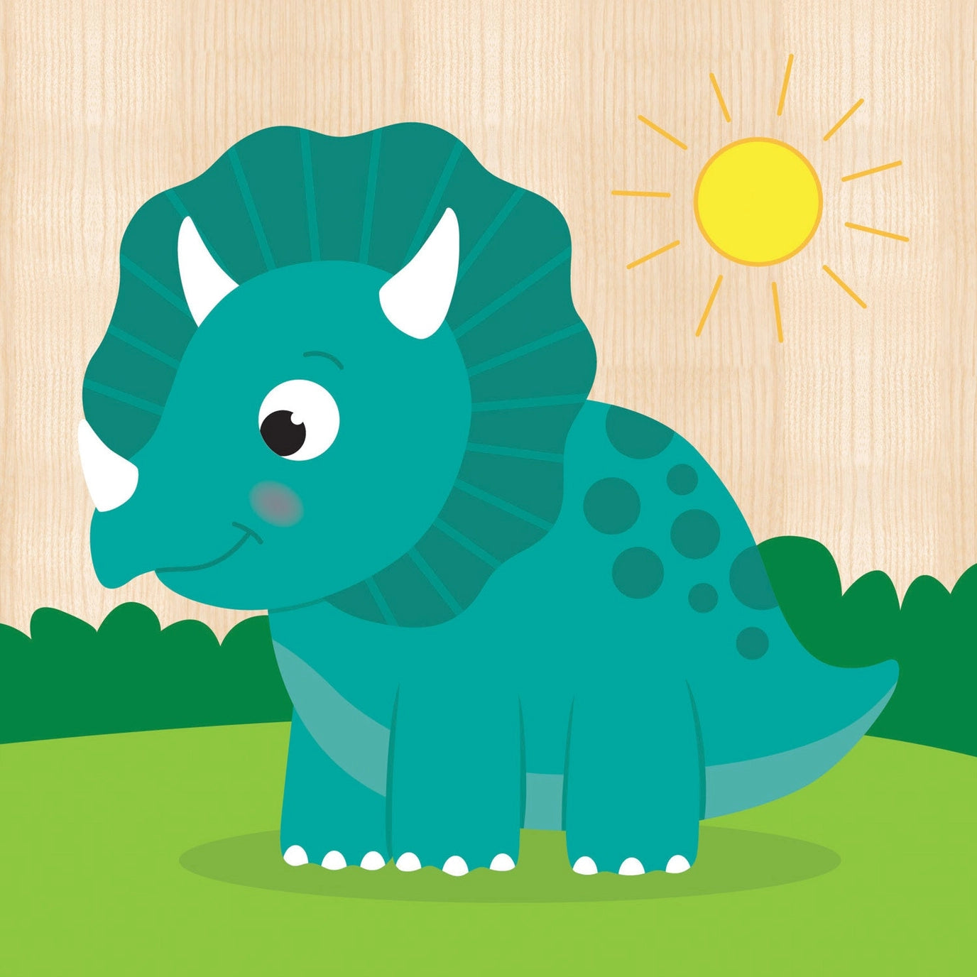 Chunky Wood Dinosaur Puzzles