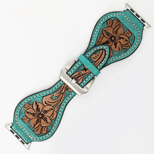 American Darling Turquoise Leather Watch Band