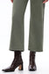 Bayeas Mid Rise Relaxed Cropped Straight Leg Pants in Green
