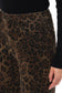 Bayeas High Rise Leopard Print Straight Leg Pants in Coffee