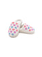 Kids Pastel Heart White Slippers