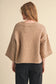 Elbow Length Sleeve Sweater Cardigan in Mocha Brown