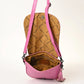 American Darling Hand-Tooled Pink Tassel Crossbody