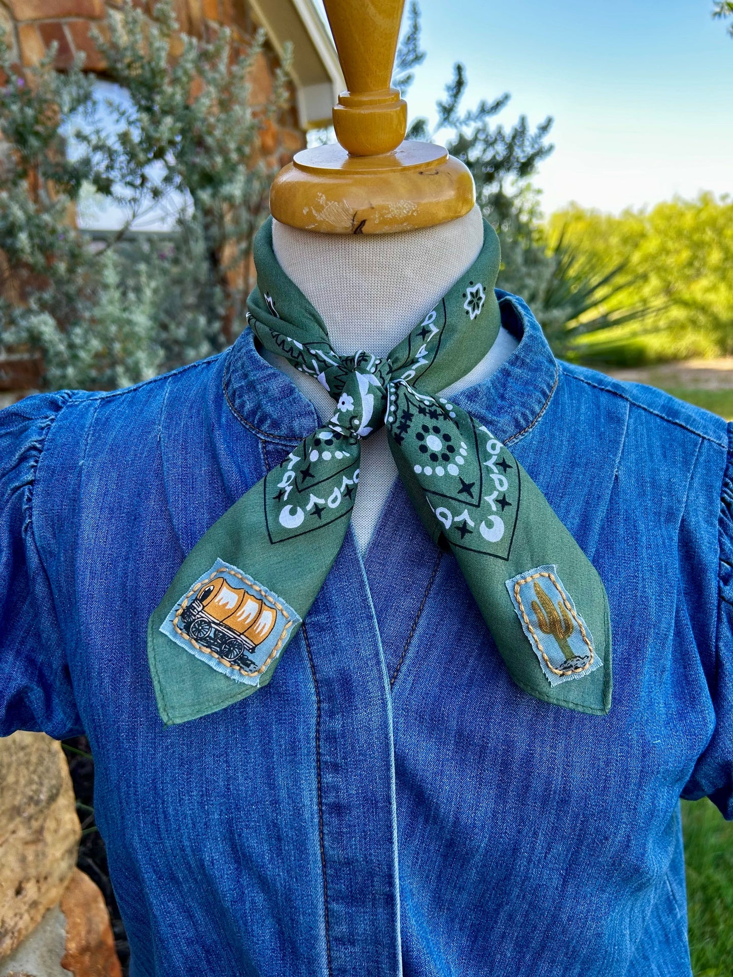 Embroidered Chisholm Trail Bandana
