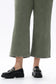 Bayeas Mid Rise Relaxed Cropped Straight Leg Pants in Green