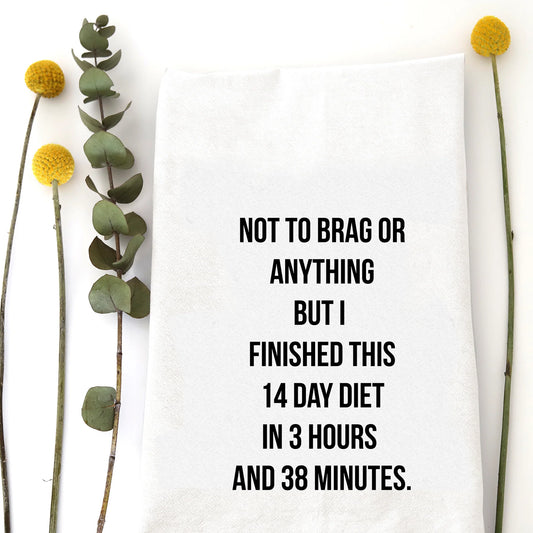 14 Day Diet Tea Towel