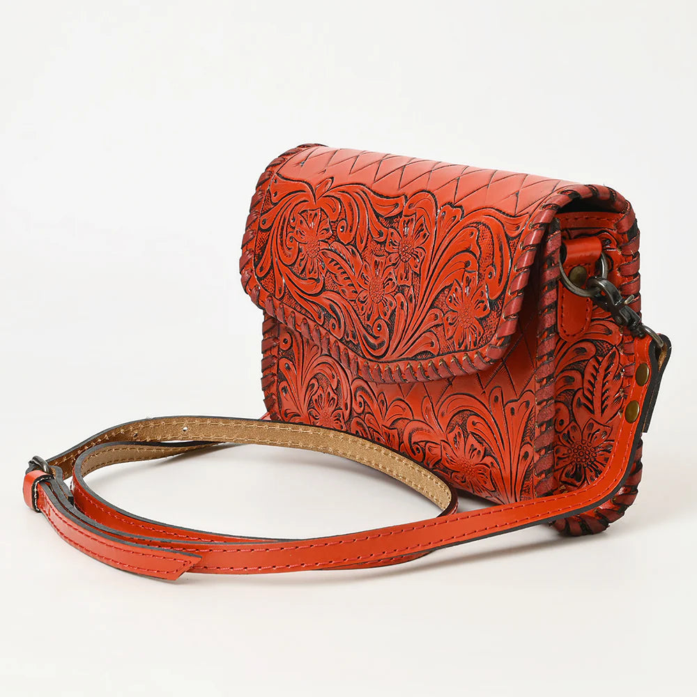 American Darling Red Wallet Genuine Leather Crossbody Bag