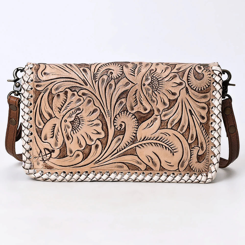 American Darling Neutral Clutch/Crossbody Genuine Western Leather Bag