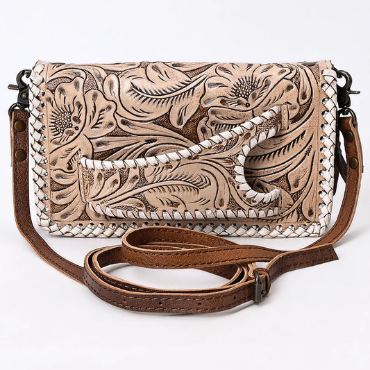 American Darling Neutral Clutch/Crossbody Genuine Western Leather Bag