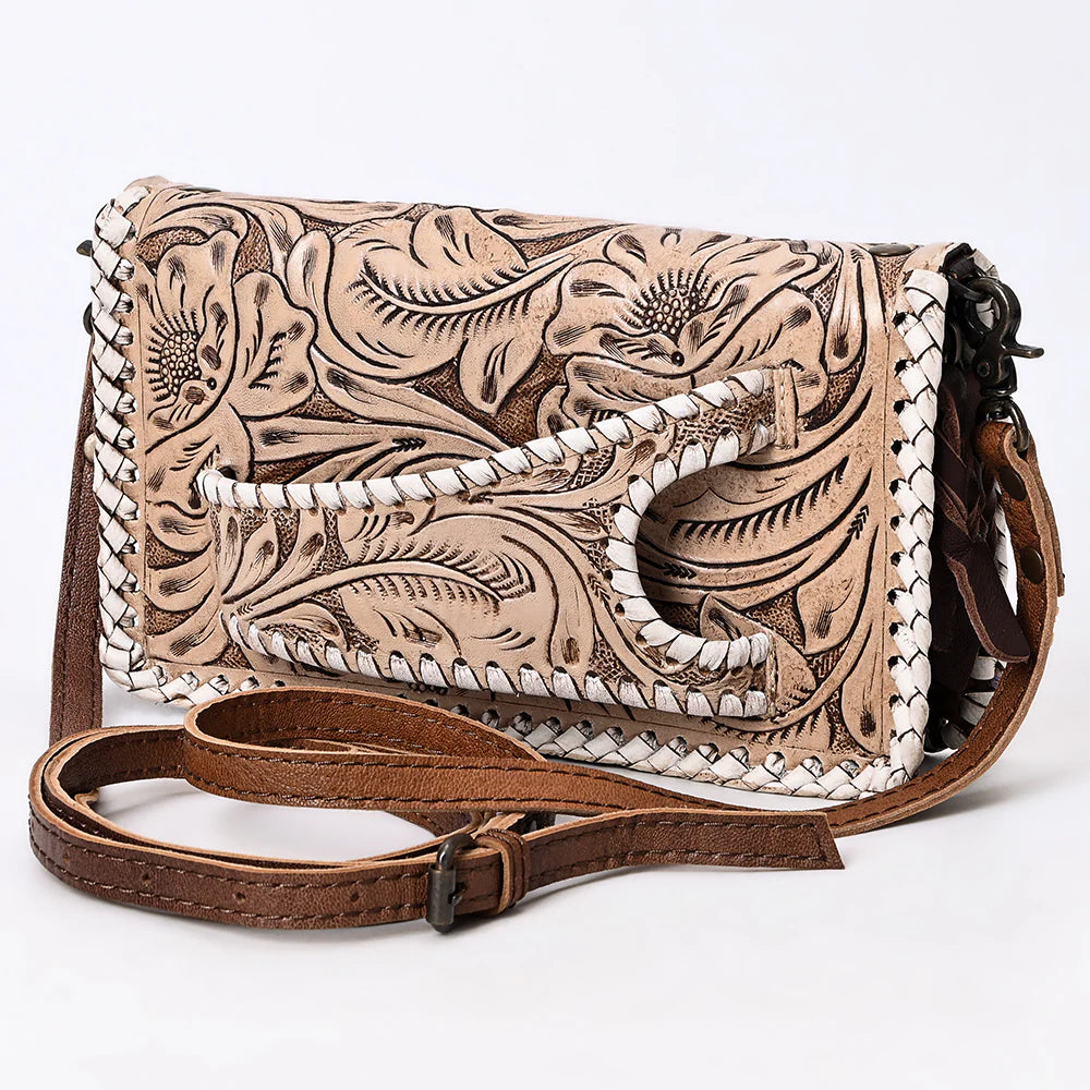 American Darling Neutral Clutch/Crossbody Genuine Western Leather Bag