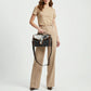 American Darling Hair-On Cowhide Leather Crossbody with Braided Trim & Handle