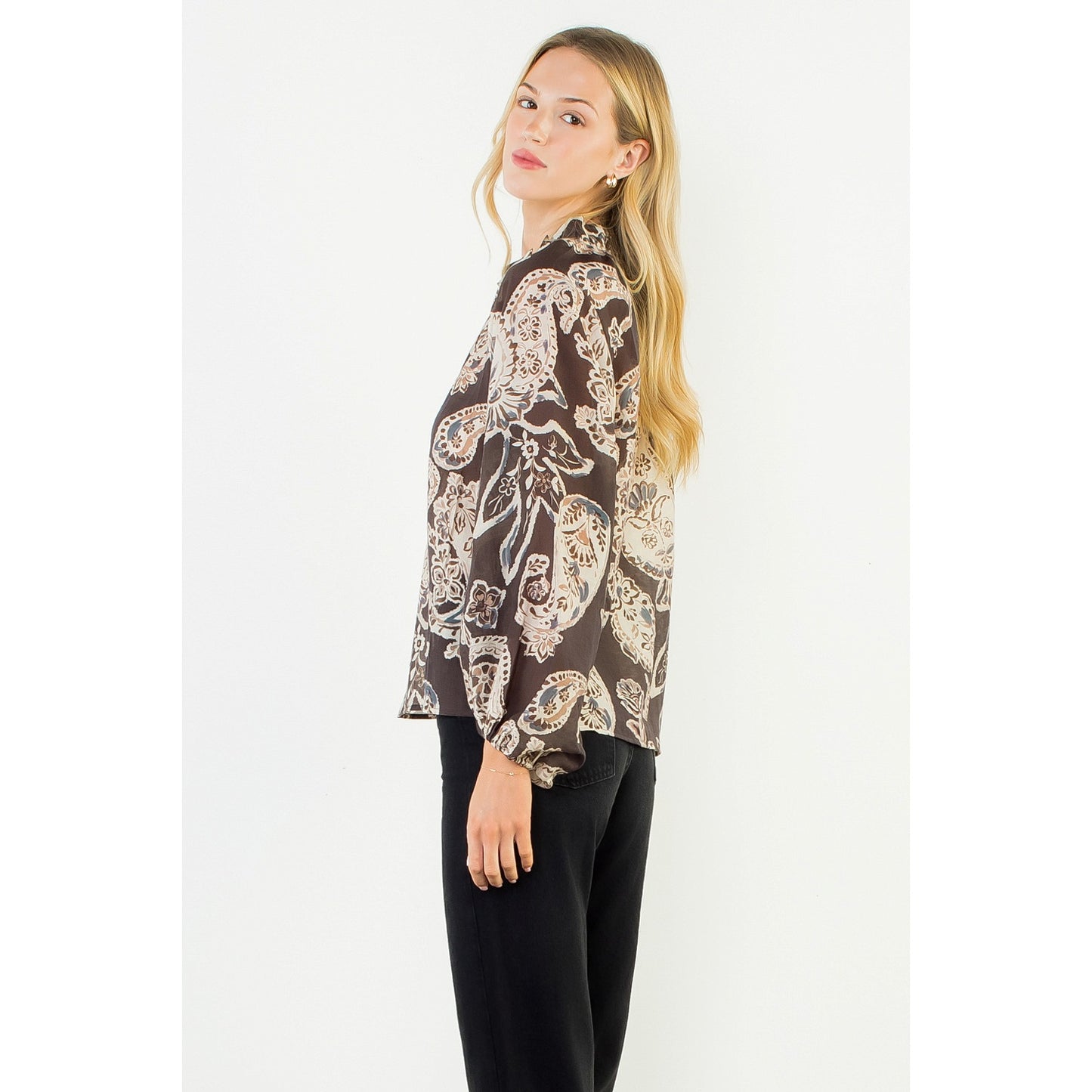 Paisley Long Sleeve Top