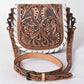 American Darling Hand Tooled Leather Cross Body Bag
