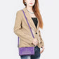 American Darling Western Suede Boot Stitched Crossbody Purse