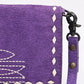 American Darling Western Suede Boot Stitched Crossbody Purse