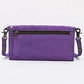 American Darling Western Suede Boot Stitched Crossbody Purse