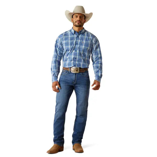 Ariat Pro Series Soloman Classic Fit Long Sleeve Shirt in Royal Blue