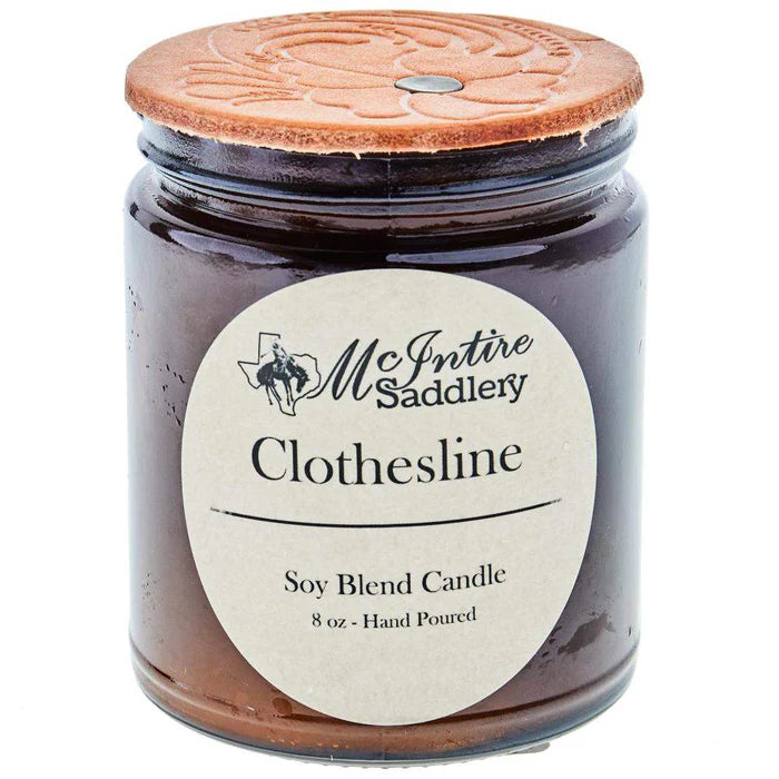 McIntire Saddlery Clothesline Candle