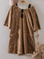 Comfy Leopard Printed Knit Romper