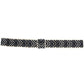 Navy, white, and arrow patterned headband on a white background