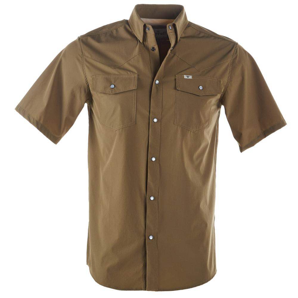 Ferrel Khaki Short Sleeve Western Shirt