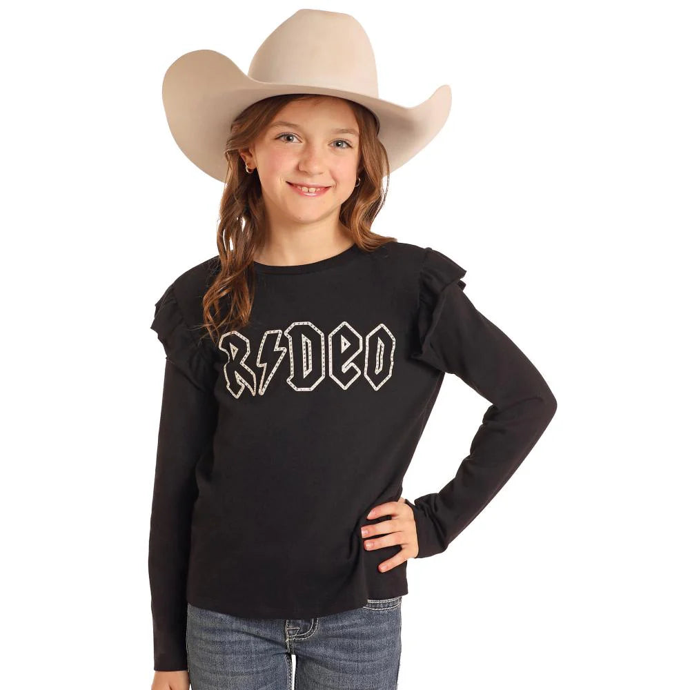 Rock & Roll Denim Girl's Rodeo Graphic Tee