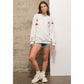 Oatmeal Western Patch Sweatshirt