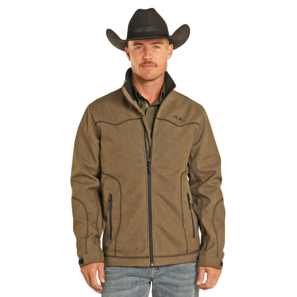 Rock & Roll Denim Powder River Concealed Carry Rodeo Jacket in Olive