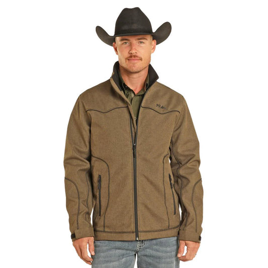 Rock & Roll Denim Powder River Concealed Carry Rodeo Jacket in Olive