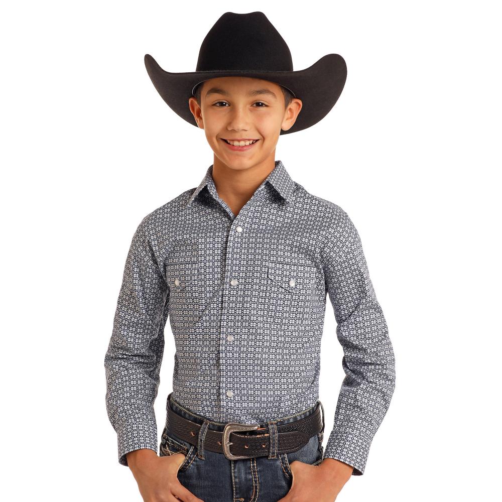 Panhandle Boy's Geo Print Shirt