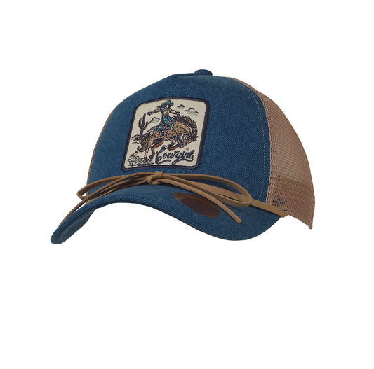Ranch Craft Originals Denim Cowgirl Patch Cap