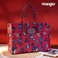 Wrangler Aloha Cowboy Canvas Tote in Red