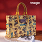 Wrangler Aloha Cowboy Canvas Tote in Yellow
