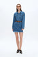 BAYEAS The Resa Denim Shirt Dress in Medium Blue