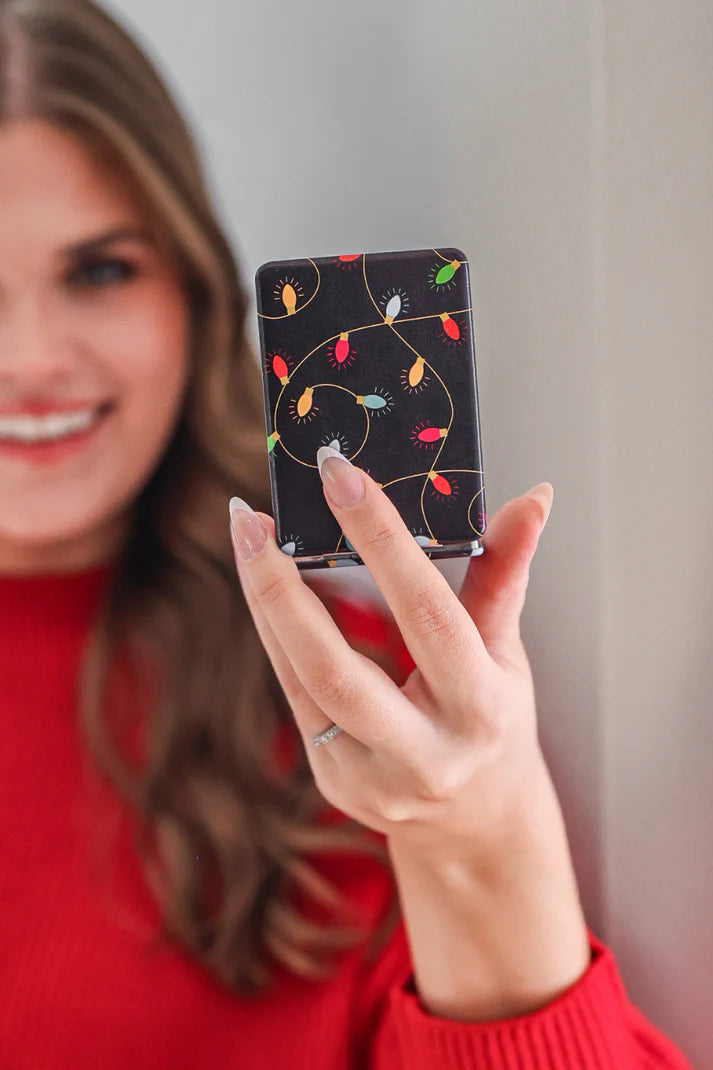 Christmas Lights Compact Mirror