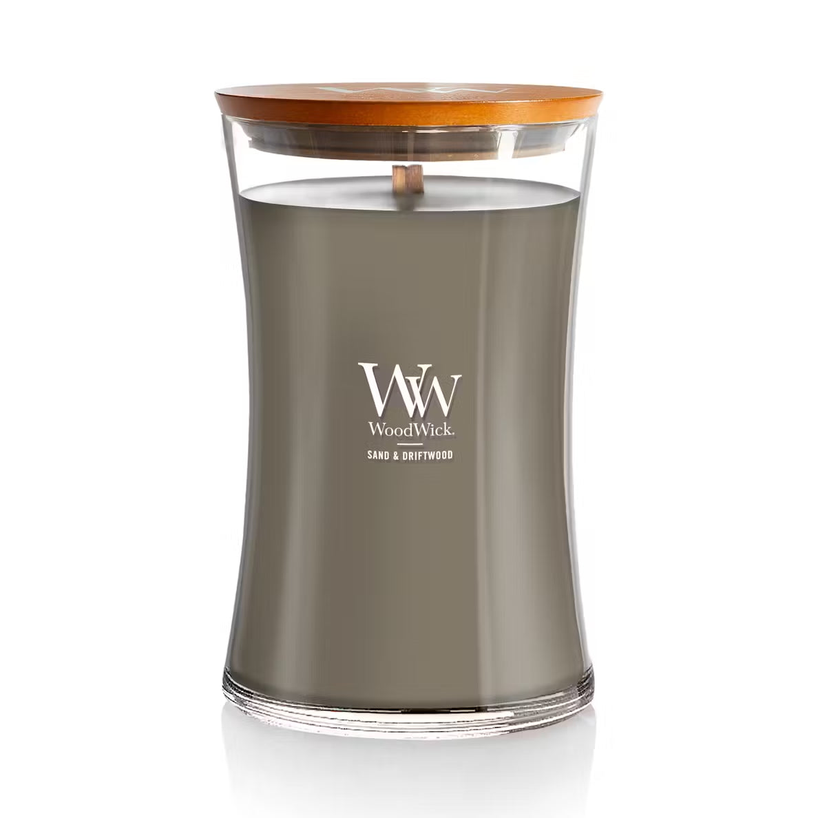 WoodWick Sand & Driftwood Large Hourglass Candle