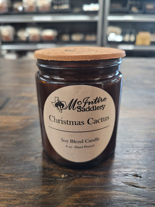 McIntire Saddlery Christmas Cactus Candle